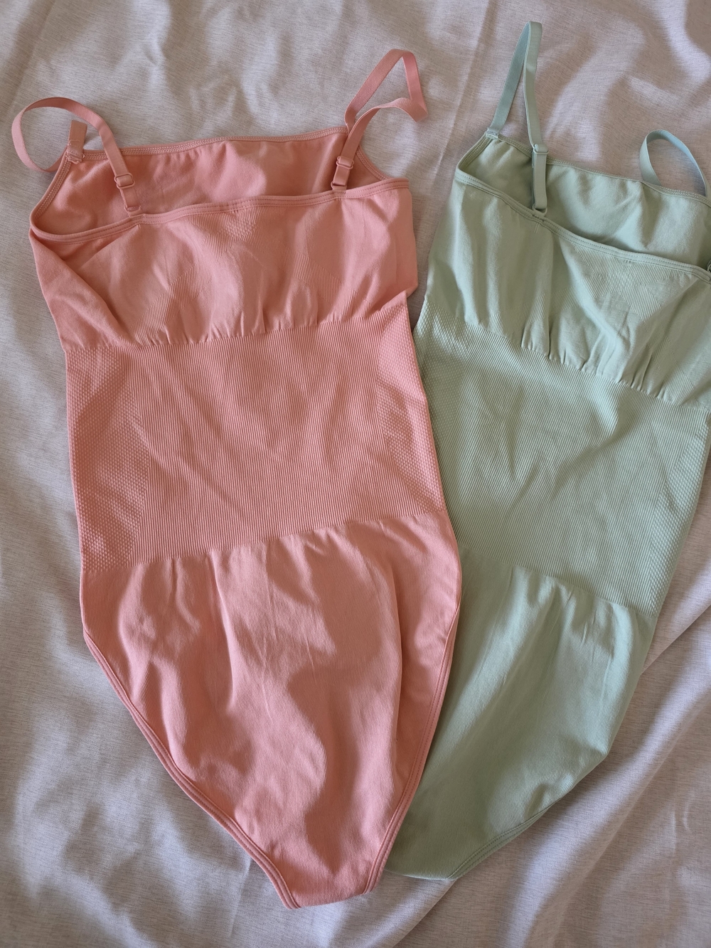 Irisnaya 2-Pack Bodysuits Shapewear Bodysuits for Tummy Control Square Neck